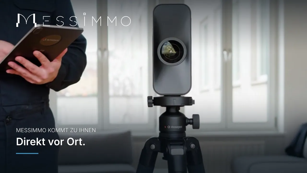 MESSIMMO erfasst eine Immobilie vor Ort mit der Matterport Pro3